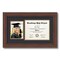 ArtToFrames 8x10 inch Diploma Frame with 6" x 8" Inch Image Opening - Framed with Black and Gold Mats, Comes with Regular Acrylic and Sawtooth Hanger for Wall Hanging (DT-8x10)